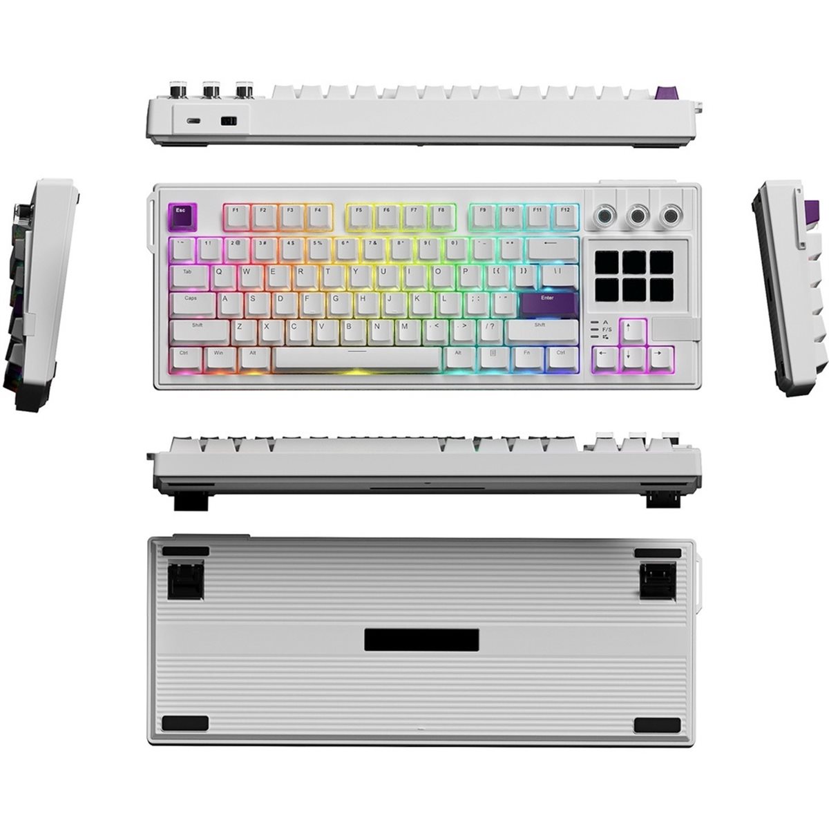 Gaming Keyboard Ergonomic - update. K1 PRO Visual Mechanical Keyboard
