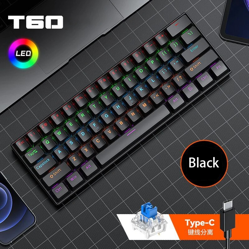 Gaming Keyboard Not Typing - Hot Swappable Mechanical Keyboard T-WOLF T60,