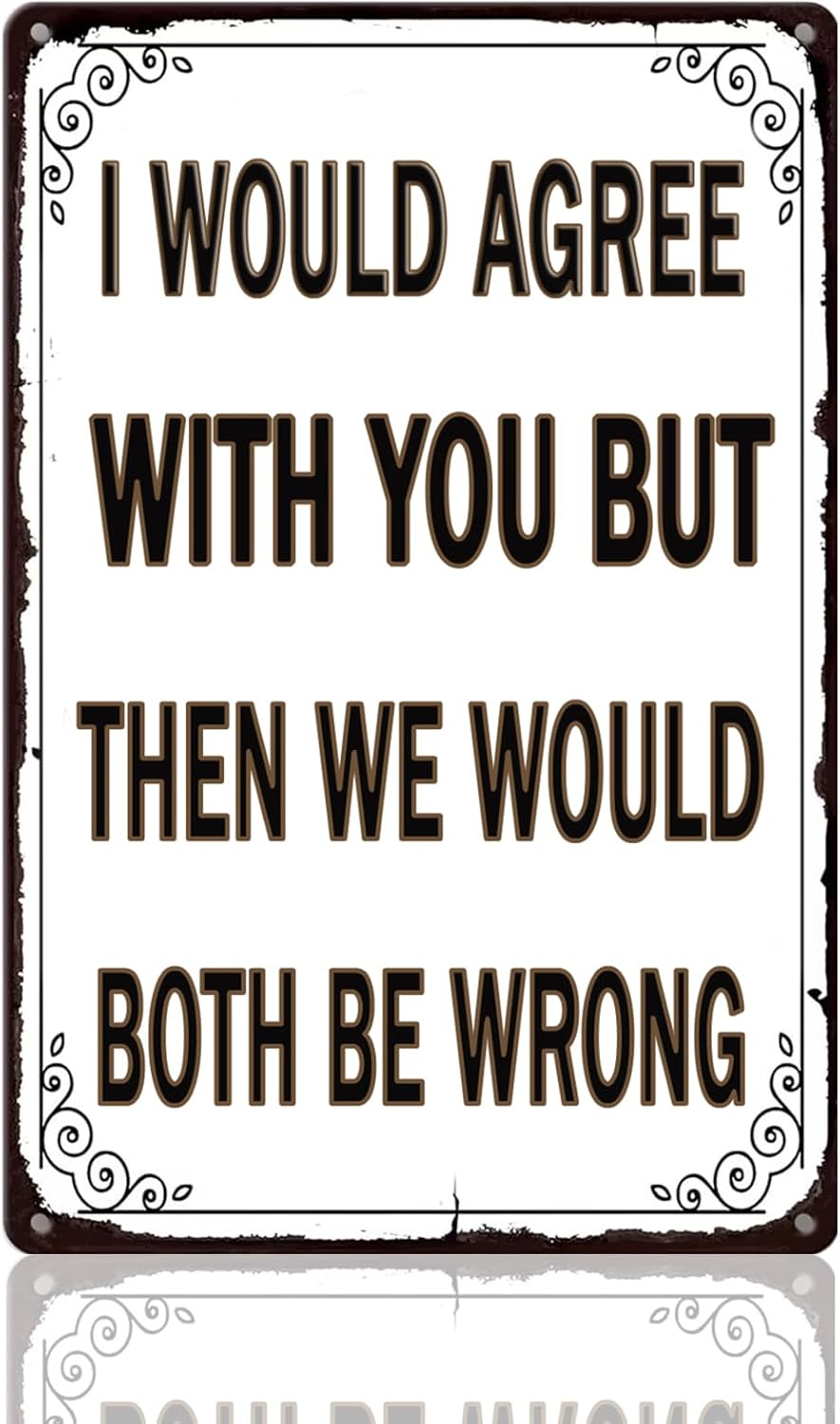 Brass Weight Plate - Funny Garage Metal Sign For Man