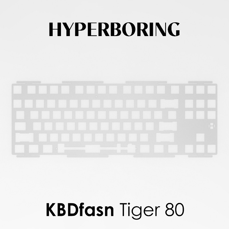 Gaming Keyboard Ergonomic - HYPERBORING Tiger80 Keyboard Positioning Board Customization