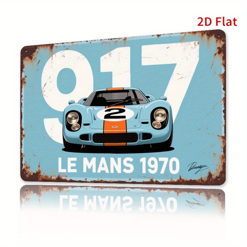Brass Weight Plate - 917 Racing Car Metal Sign -