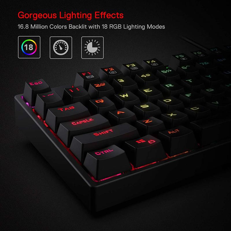 Redragon K582 SURARA RGB LED B - đánh giá và giá Gaming Keyboard Mouse And Headset Combo