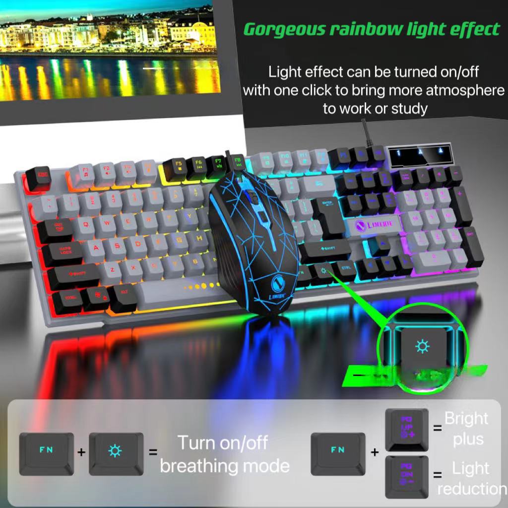 Gaming Tri-Color Combo: Silent - đánh giá và giá Gaming Keyboard Mouse And Headset Combo