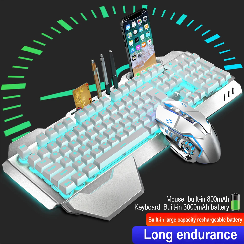 K680 Rechargeable 2.4G wireles - đánh giá và giá Gaming Keyboard Bluetooth