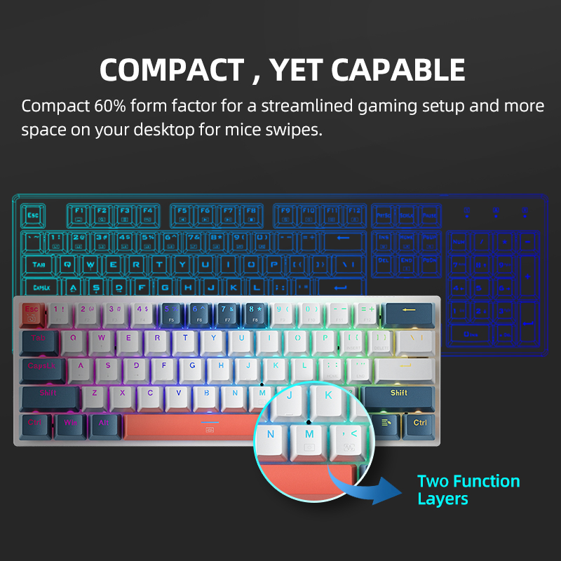 K500-B61 Machenike Mini Mechan - đánh giá và giá Gaming Keyboard And Mouse For Xbox