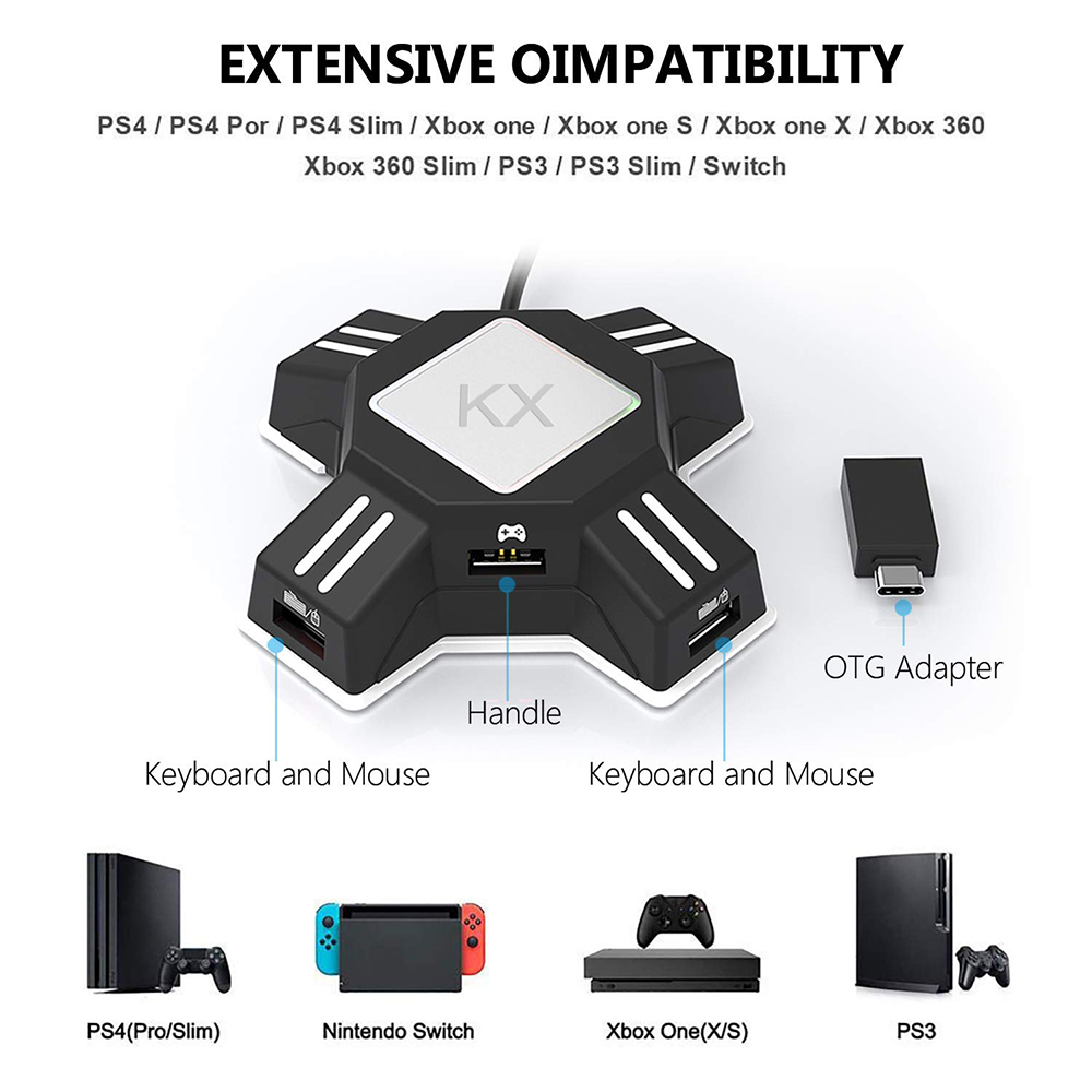 KX Adapter Dành Cho PS4 Bộ Điề - đánh giá và giá Gaming Keyboard And Mouse For Xbox