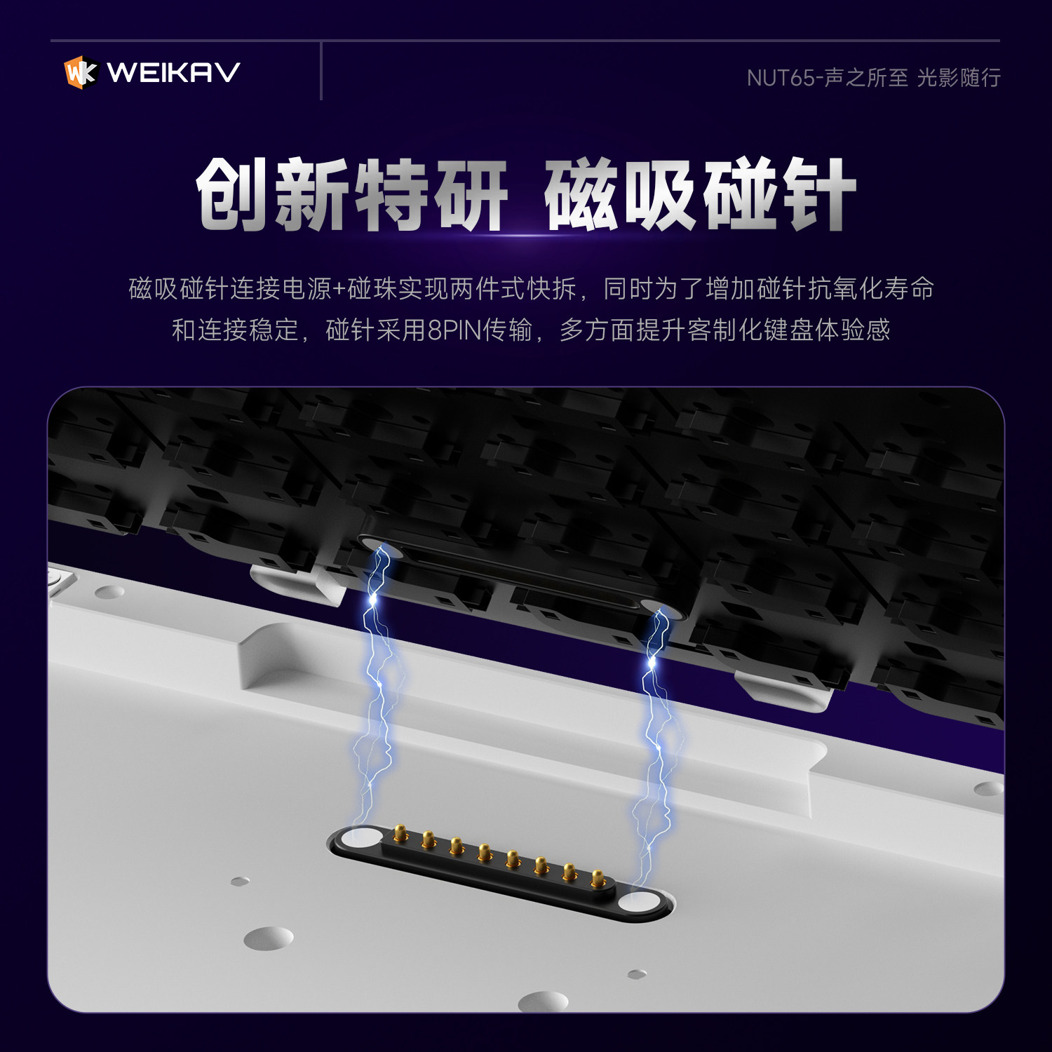 New Weikav Nut65 Aluminum Mech - đánh giá và giá Gaming Keyboard Bluetooth