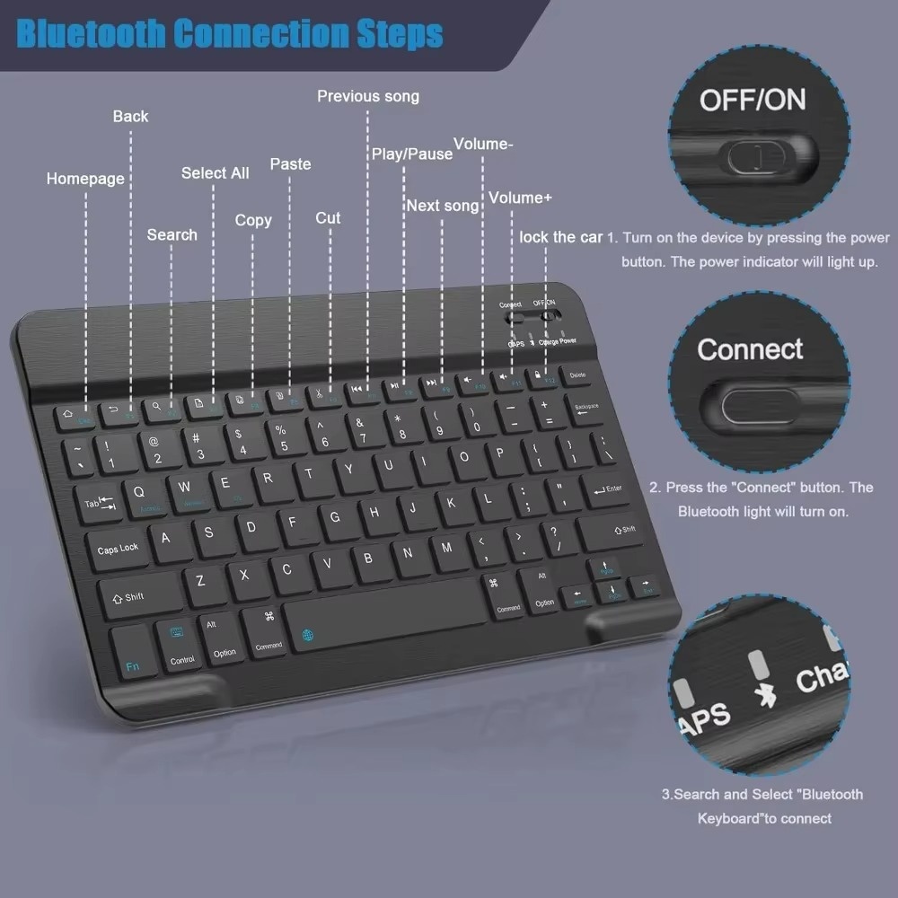 Bluetooth 5.0 Wireless Keyboar - đánh giá và giá Gaming Keyboard Bluetooth
