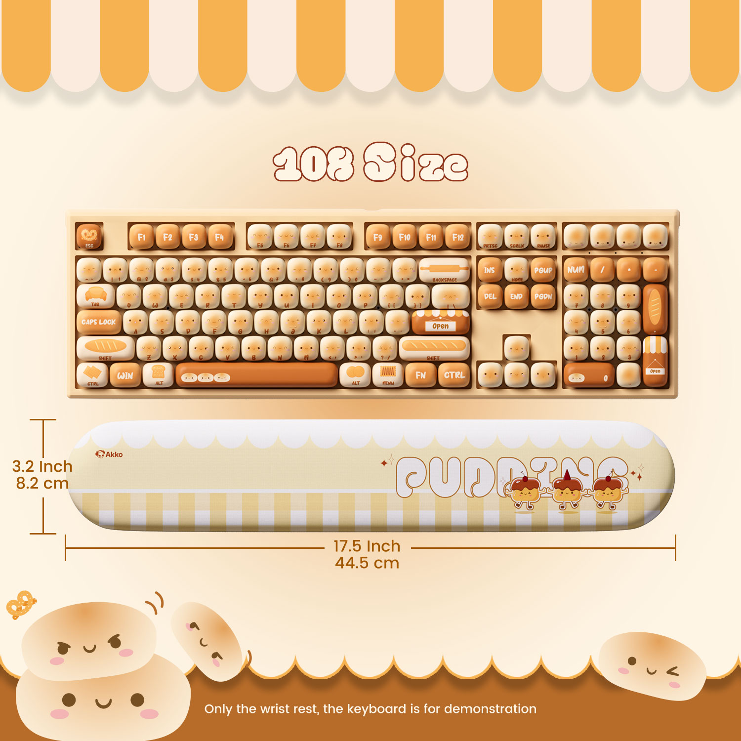 Akko Pudding Buns Keyboard Wri - đánh giá và giá Gaming Keyboard Ergonomic