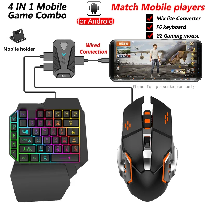 In stock Mixlite Gamepad for M - đánh giá và giá Gaming Keyboard And Mouse Mobile