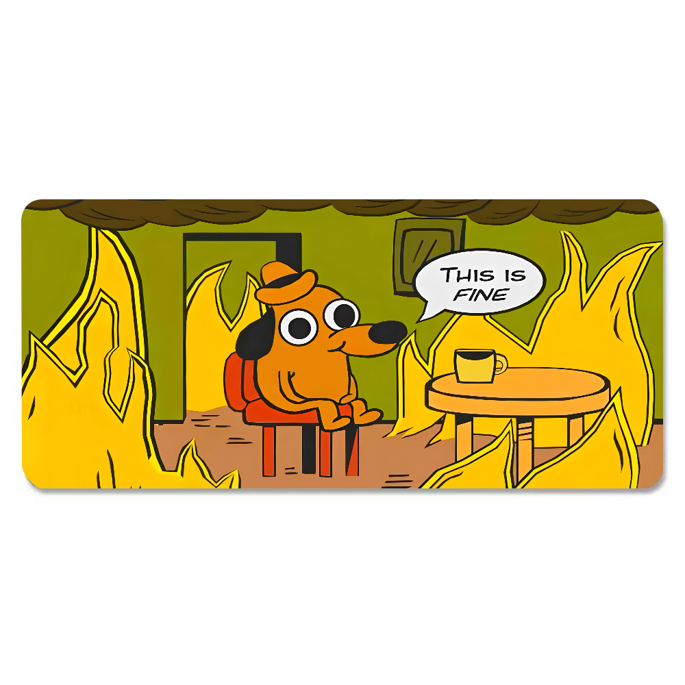 This Is Fine Dog Dachshund Mou - đánh giá và giá Gaming Keyboard Tactile
