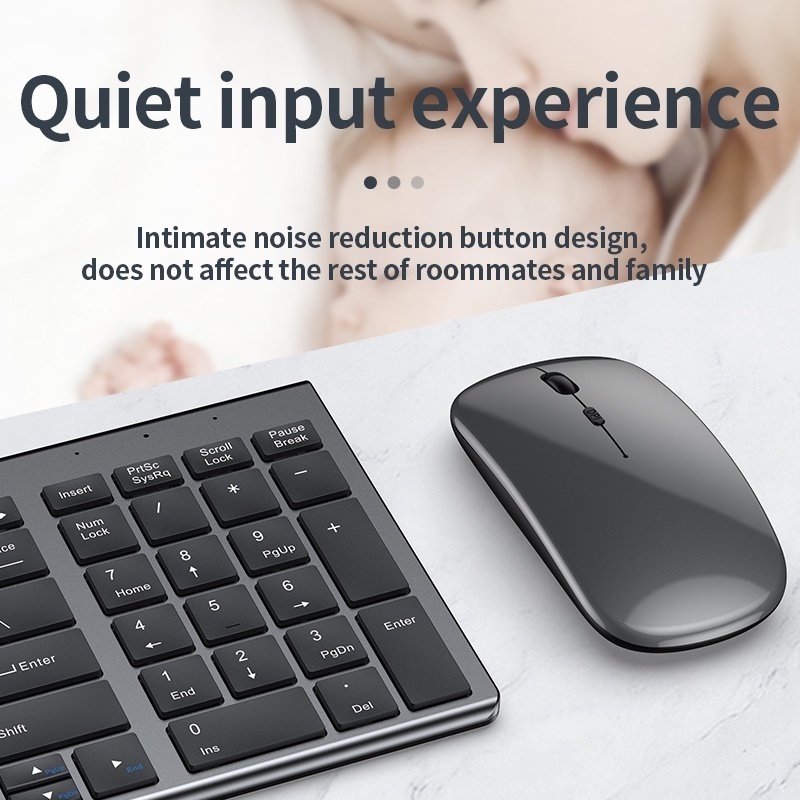 Jomaa Slim Rechargeable Blueto - đánh giá và giá Gaming Keyboard Mouse And Headset Combo