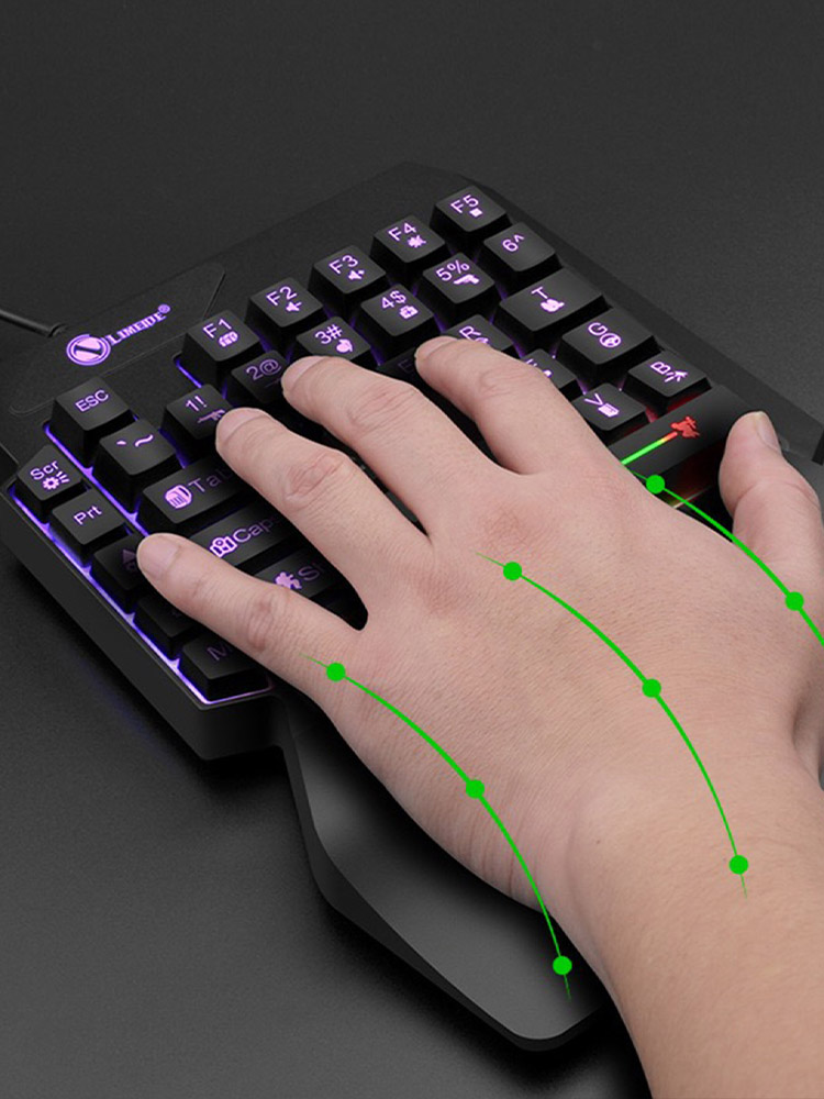 Mechanical one-handed light ga - đánh giá và giá Gaming Keyboard And Mouse For Xbox