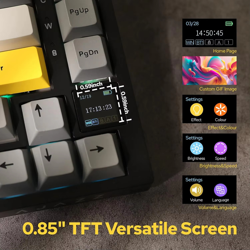 AK820/AK820Pro Gaming Mechanic - đánh giá và giá Gaming Keyboard Bluetooth