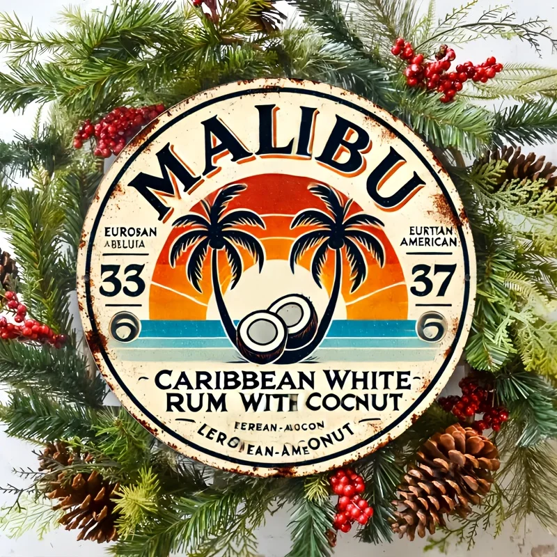 Vintage Malibu Rum Coconut Alu - đánh giá và giá Brass Weight Plate