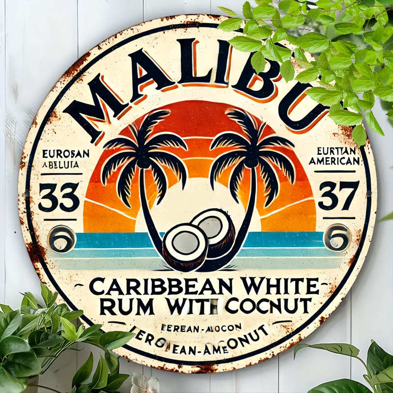 Vintage Malibu Rum Coconut Alu - đánh giá và giá Brass Weight Plate