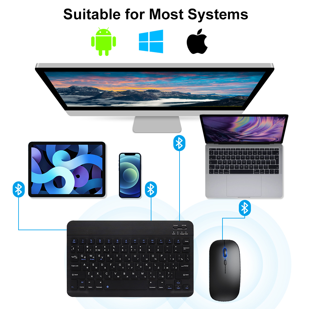 Bluetooth Keyboard and Mouse F - đánh giá và giá Gaming Keyboard And Mouse Combo