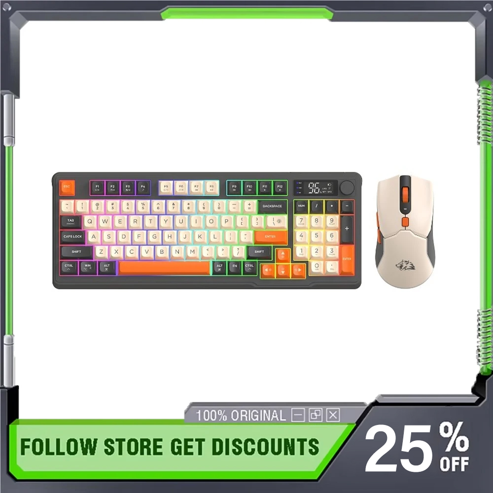 FreeWolf T96 Wireless Bluetoot - đánh giá và giá Gaming Keyboard And Mouse Set