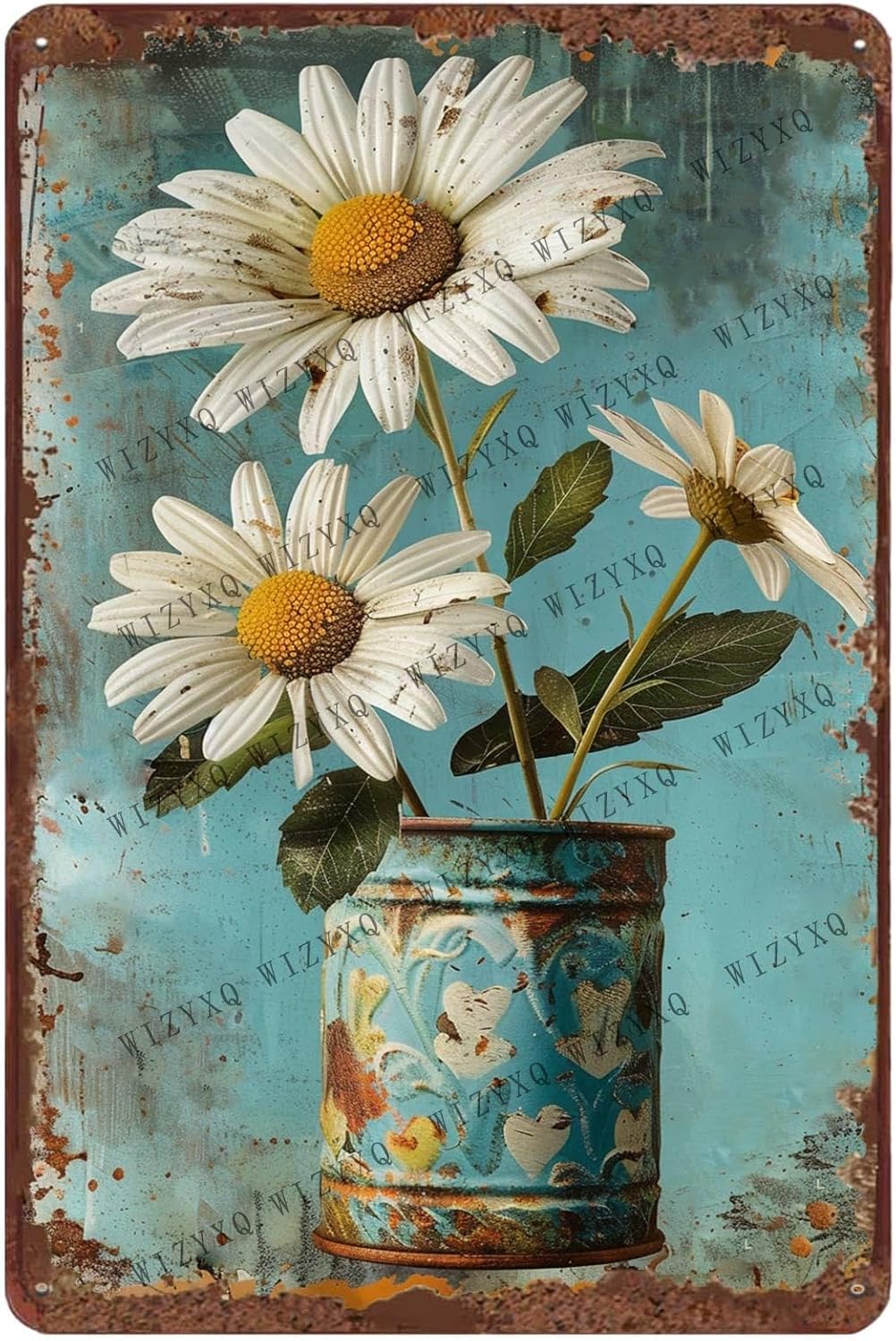 Metal Signs White Daisy Flower - đánh giá và giá Brass Weight Plate