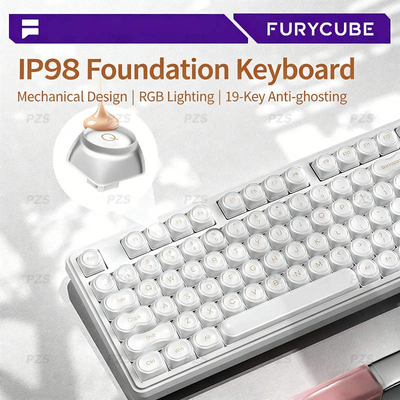 IP98 FURYCUBE Wired Gaming Mem - đánh giá và giá Gaming Keyboard Ip98