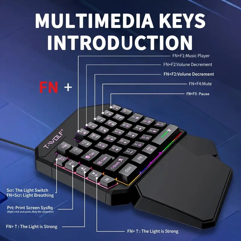 FocusOnPC TF900 2-in-1 Mobile  - đánh giá và giá Gaming Keyboard And Mouse Mobile