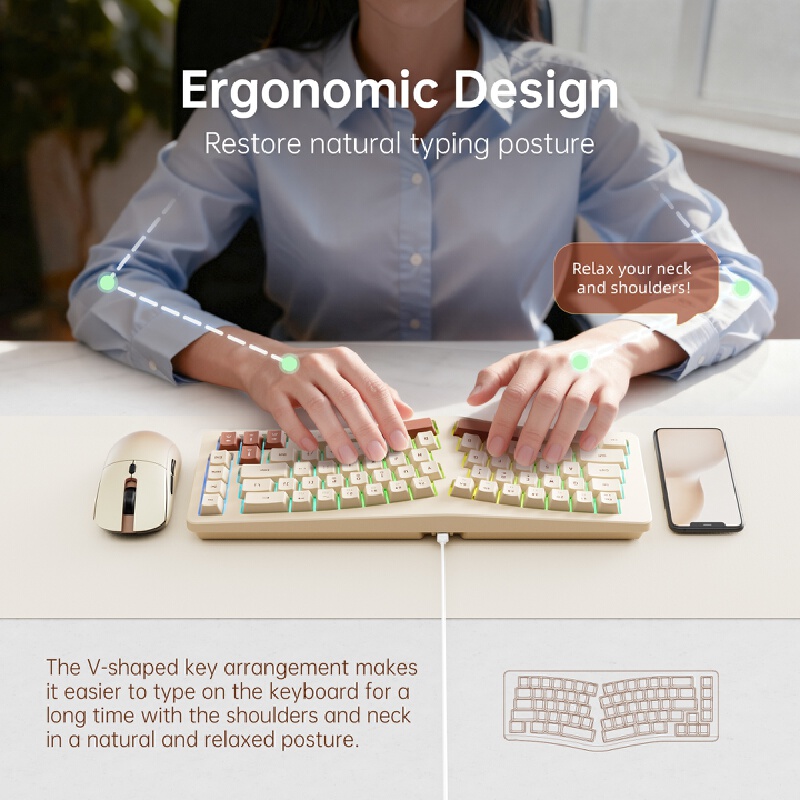 A86 Gaming Keyboard Split Ergo - đánh giá và giá Gaming Keyboard Not Typing