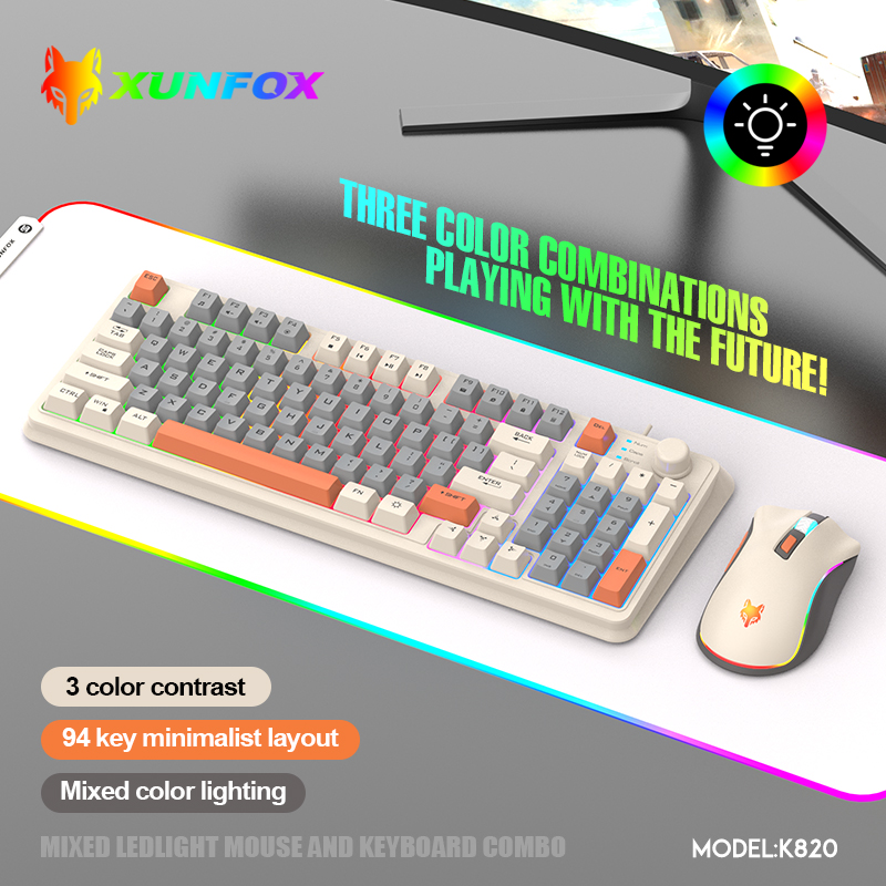 K820 USB Wired Game Keyboard M - đánh giá và giá Gaming Keyboard And Mouse Combo