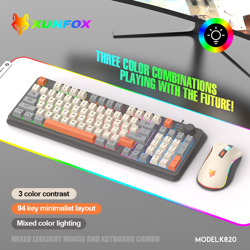 K820 USB Wired Game Keyboard M - đánh giá và giá Gaming Keyboard And Mouse Combo