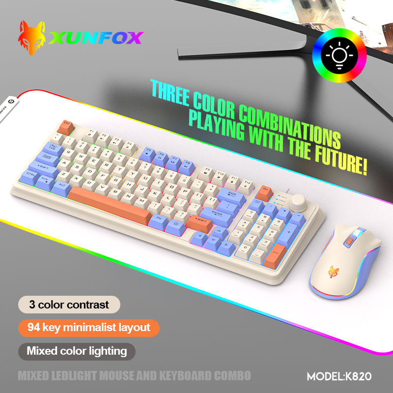 K820 USB Wired Game Keyboard M - đánh giá và giá Gaming Keyboard And Mouse Combo