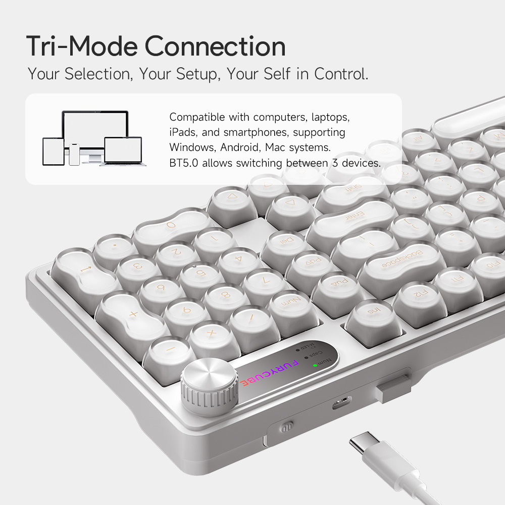 FURYCUBE IP98 Wired Gaming Mem - đánh giá và giá Gaming Keyboard Ip98