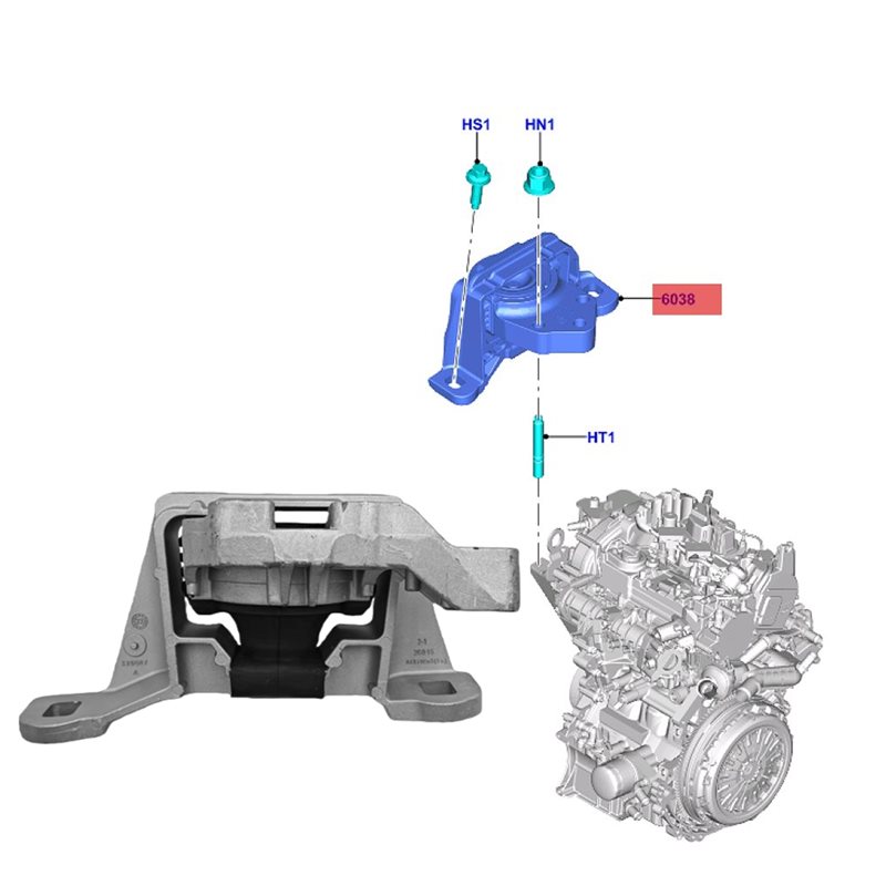 KV6Z-6038-A KV6Z6038C Engine M - đánh giá và giá Gasket Mount Kit
