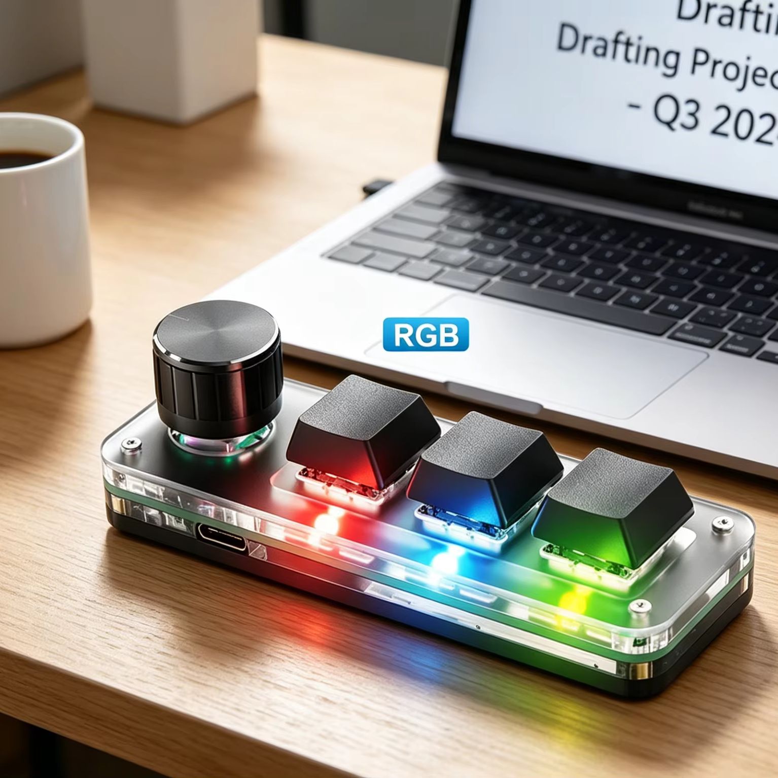 Programmable 3 Keys With Knob  - đánh giá và giá Gaming Keyboard No Number Pad