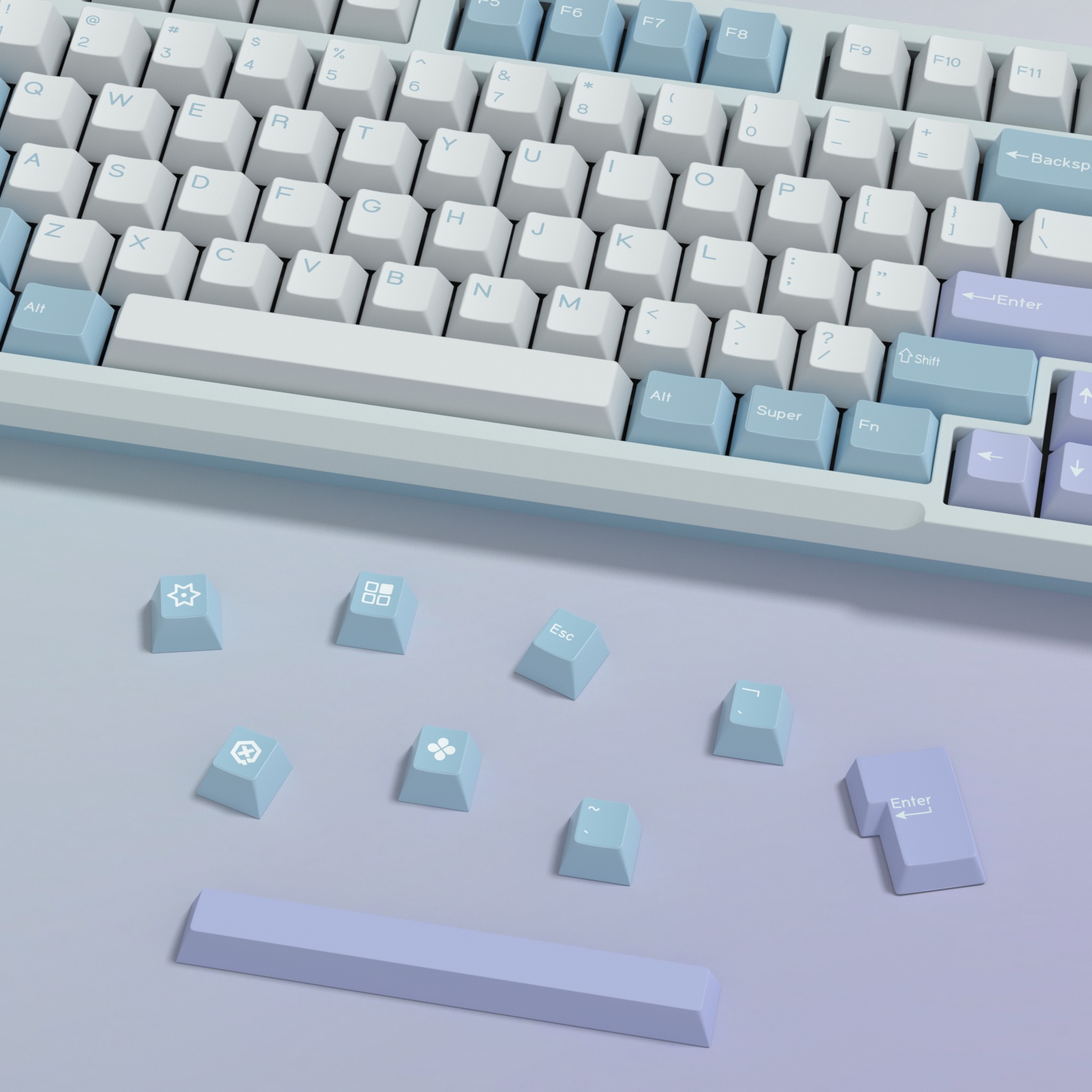 KBDiy GMK Illusion Keycap Cher - đánh giá và giá Gaming Keyboard No Number Pad