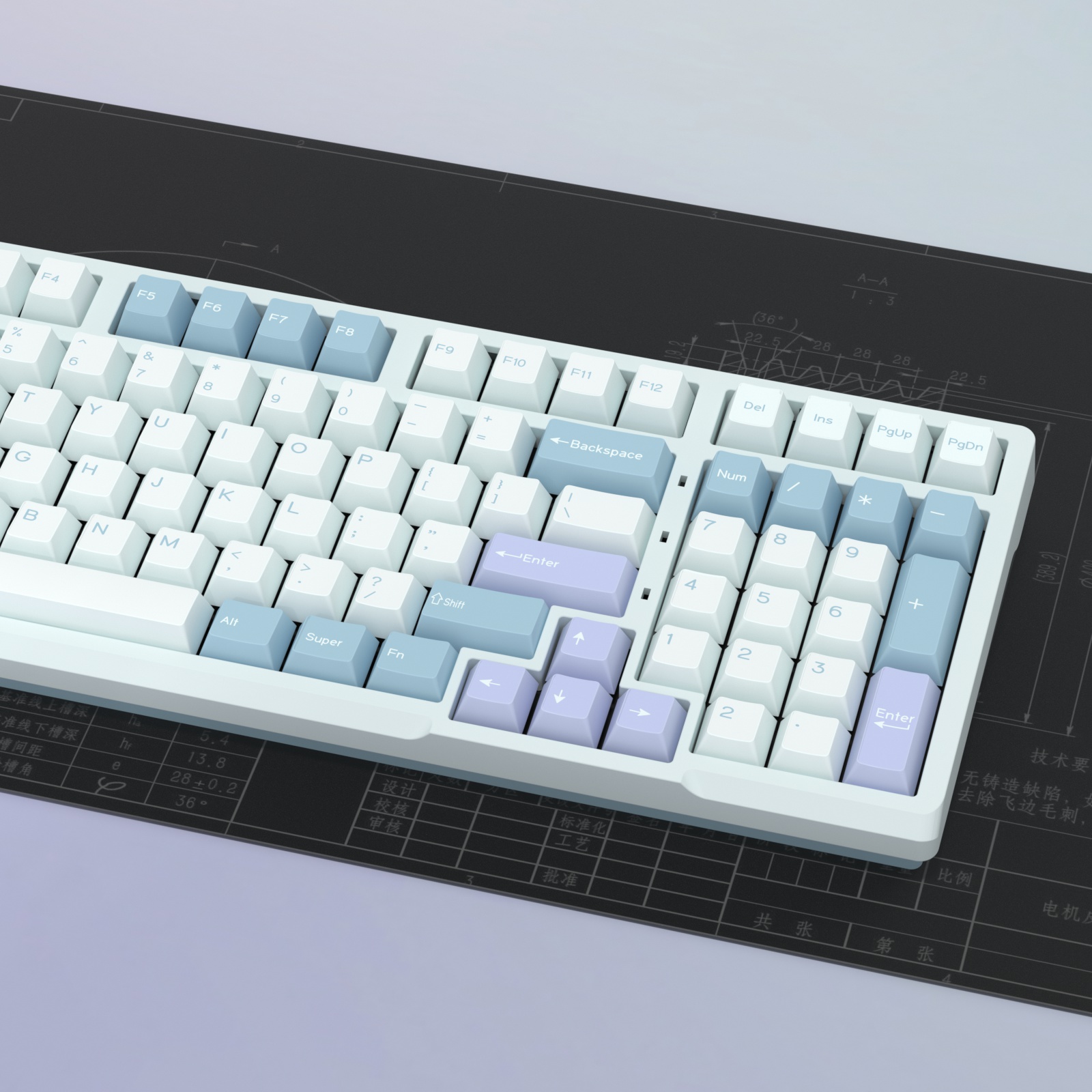 KBDiy GMK Illusion Keycap Cher - đánh giá và giá Gaming Keyboard No Number Pad