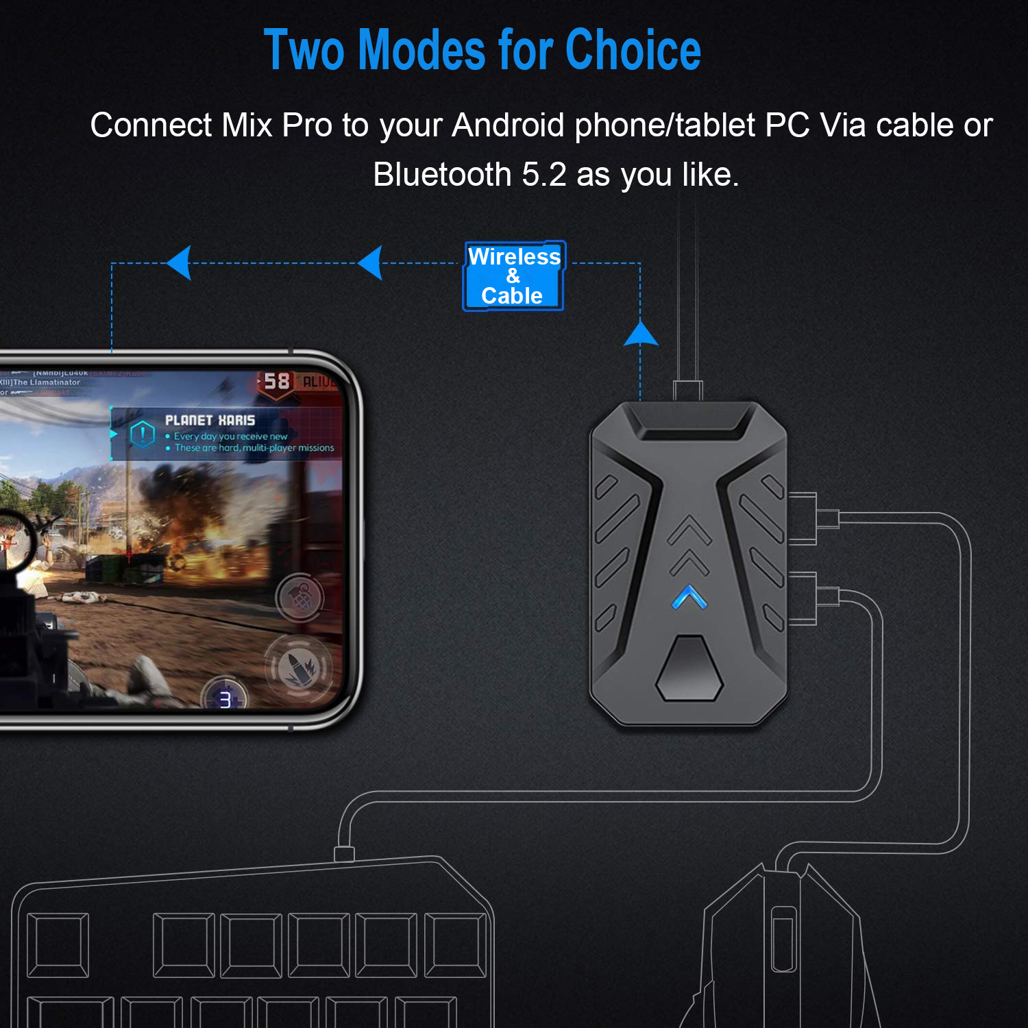 Mobile Games Converter Gaming  - đánh giá và giá Gaming Keyboard And Mouse Mobile