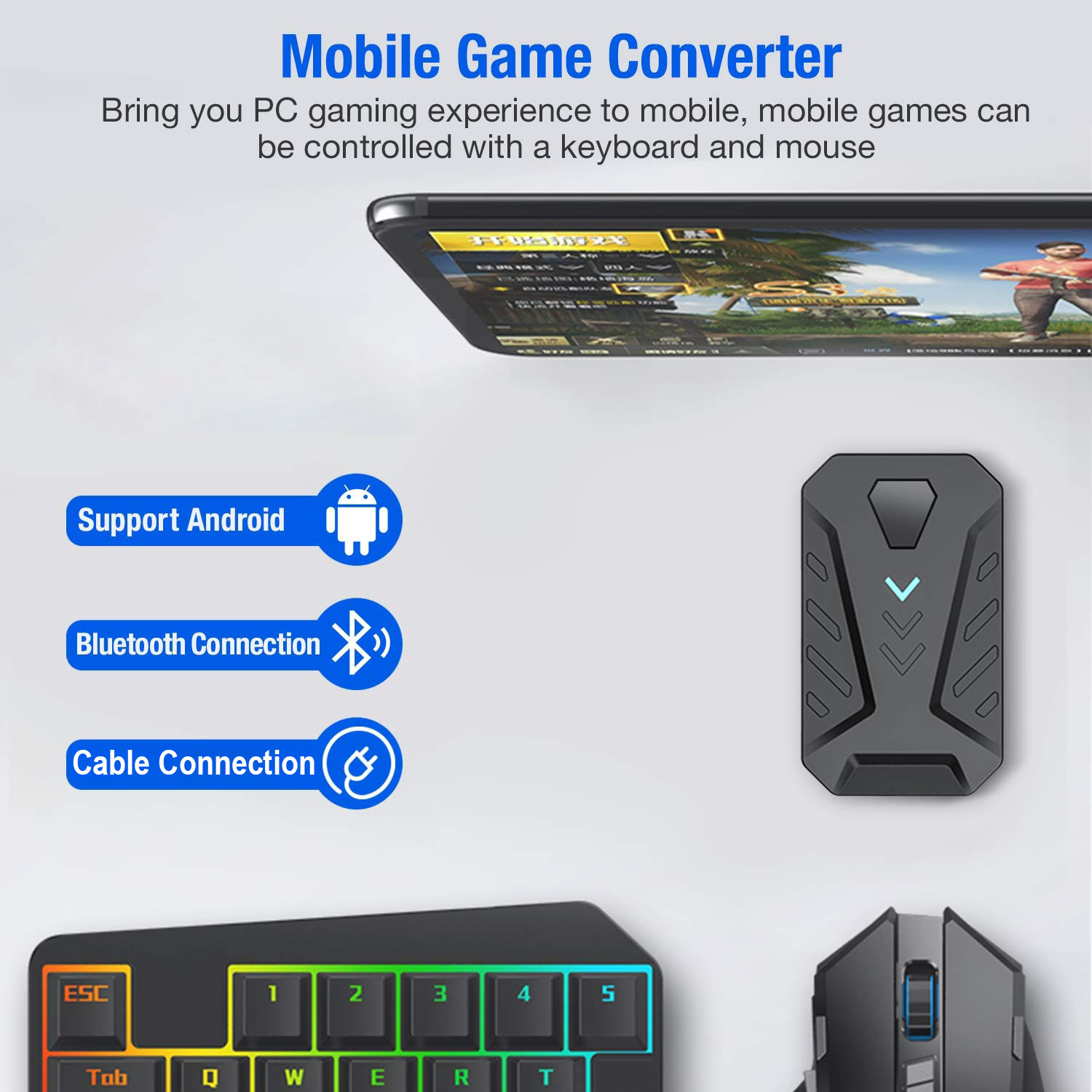 Mobile Games Converter Gaming  - đánh giá và giá Gaming Keyboard And Mouse Mobile