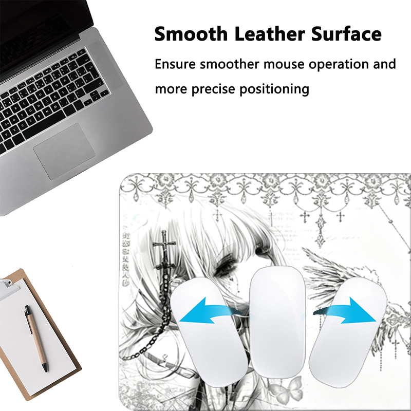 Leather Mousepad Black White A - đánh giá và giá Gaming Keyboard Tactile