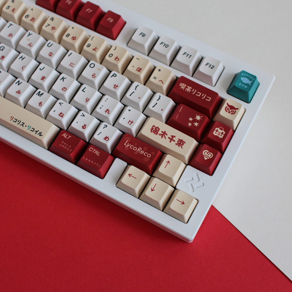 Lycoris Giật Anime PBT Keycap  - đánh giá và giá Gaming Keyboard Brand
